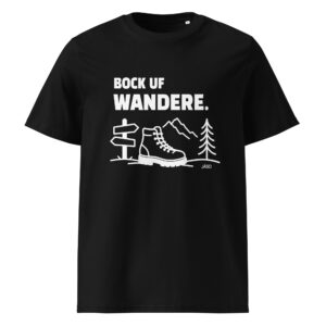 JÄSO Shirt – Bock uf Wandere – Schwarz