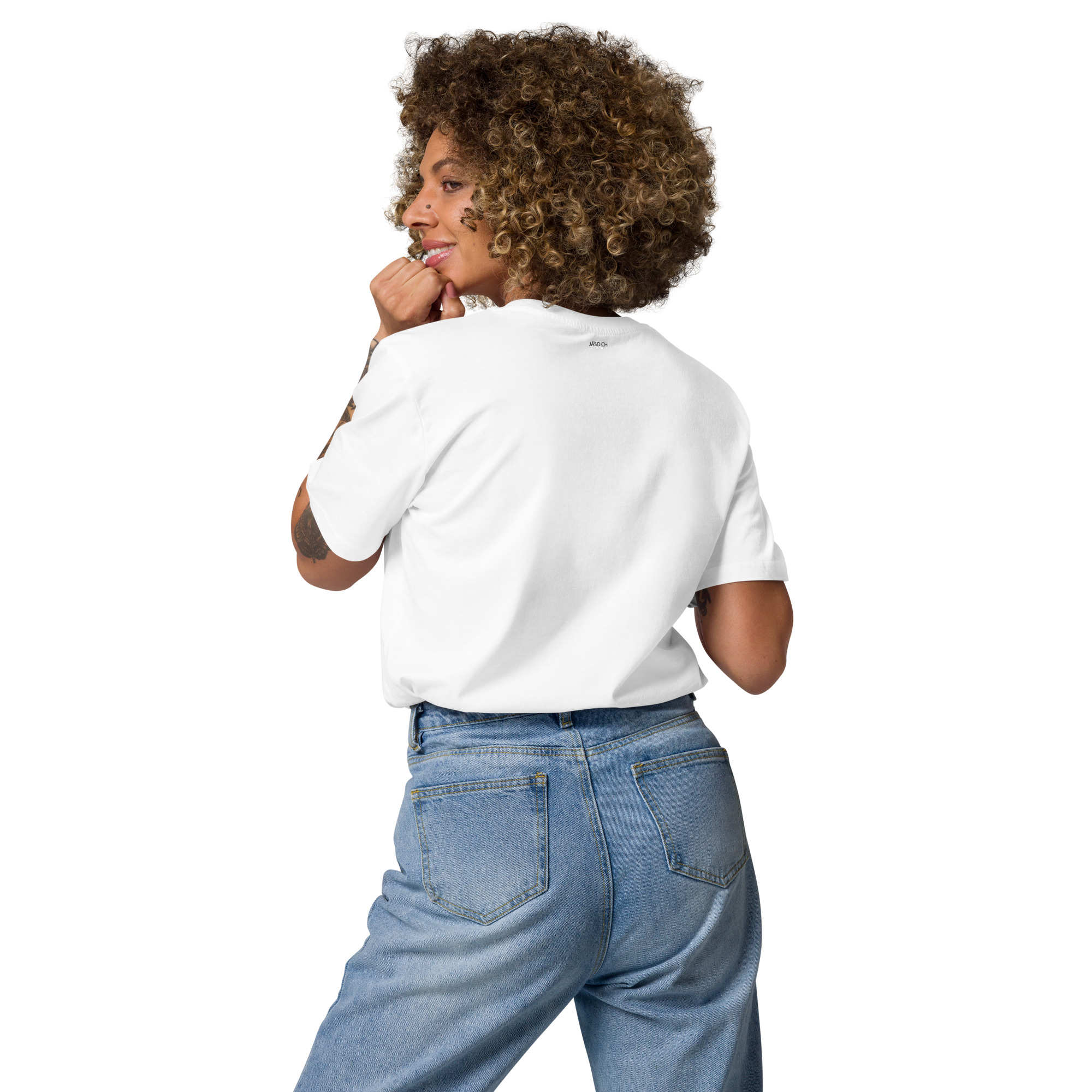 JÄSO Shirt – Classic Dots – Weiss – Bild 3