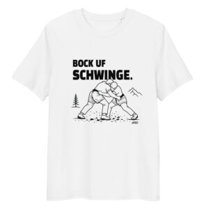 JÄSO Shirt – Bock uf Schwinge – Weiss