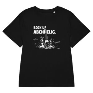 JÄSO Damen-Shirt – BOCK UF ABCHÜELIG – Black